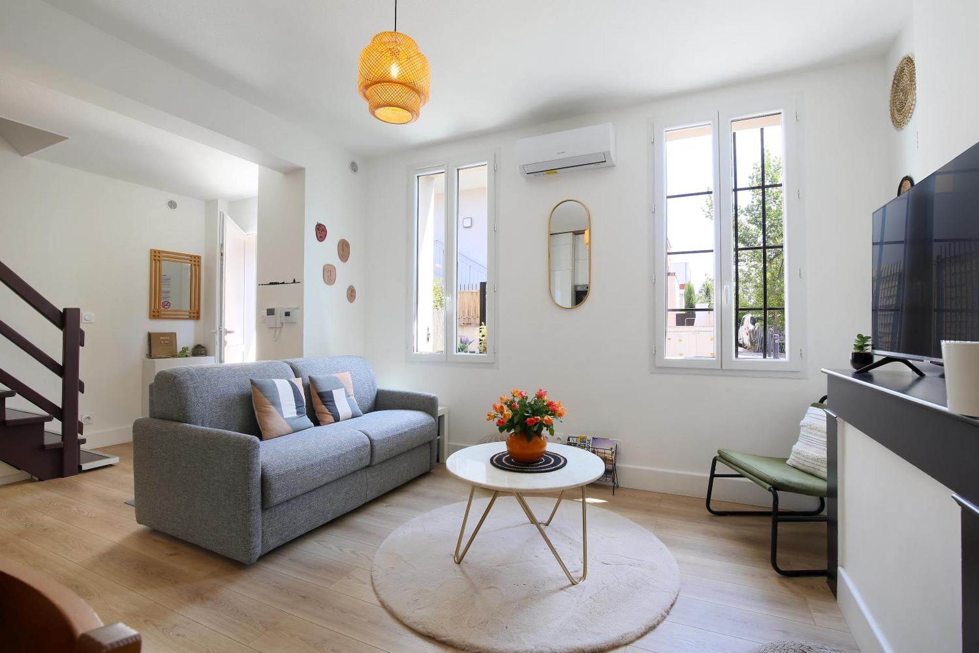 Appartement L'ethnique 7p - Climatisation - Jardin - Parking - Salle De Sport *