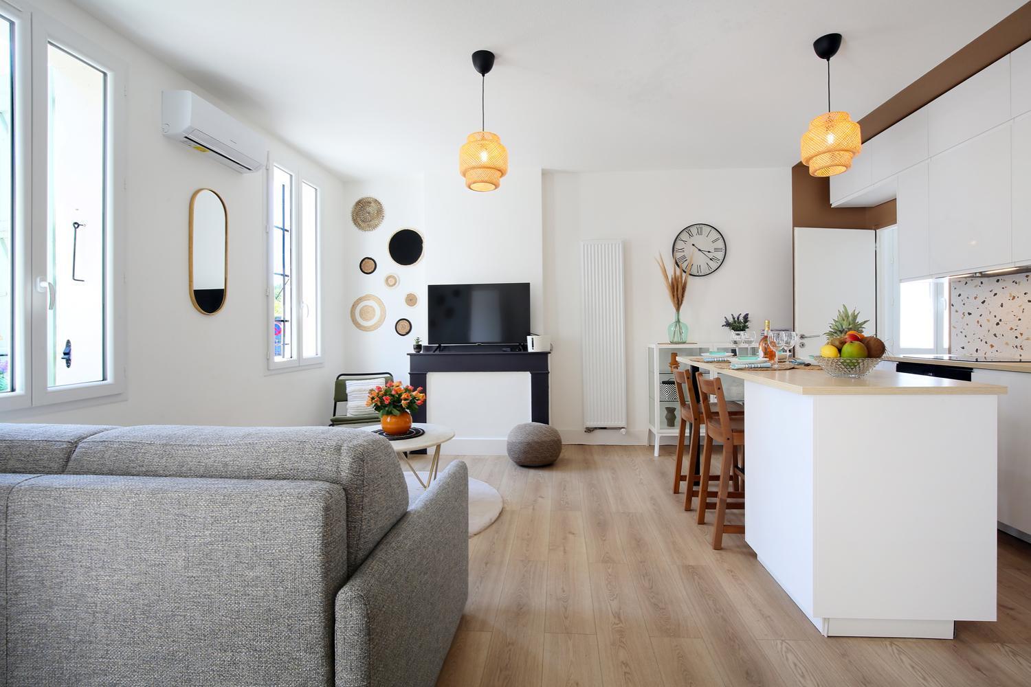 L'ethnique 7p - Climatisation - Jardin - Parking - Salle De Sport Appartement *